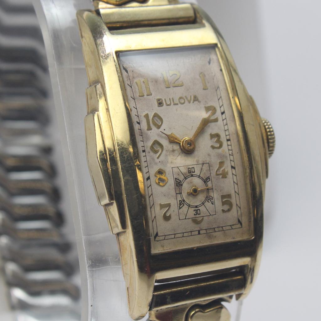 bulova watches gold plated
