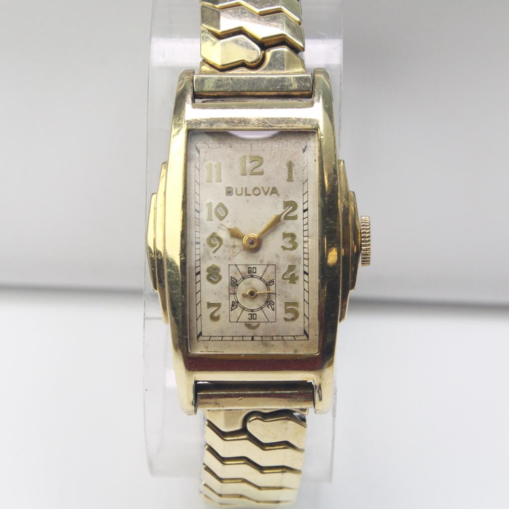 bulova watches gold plated
