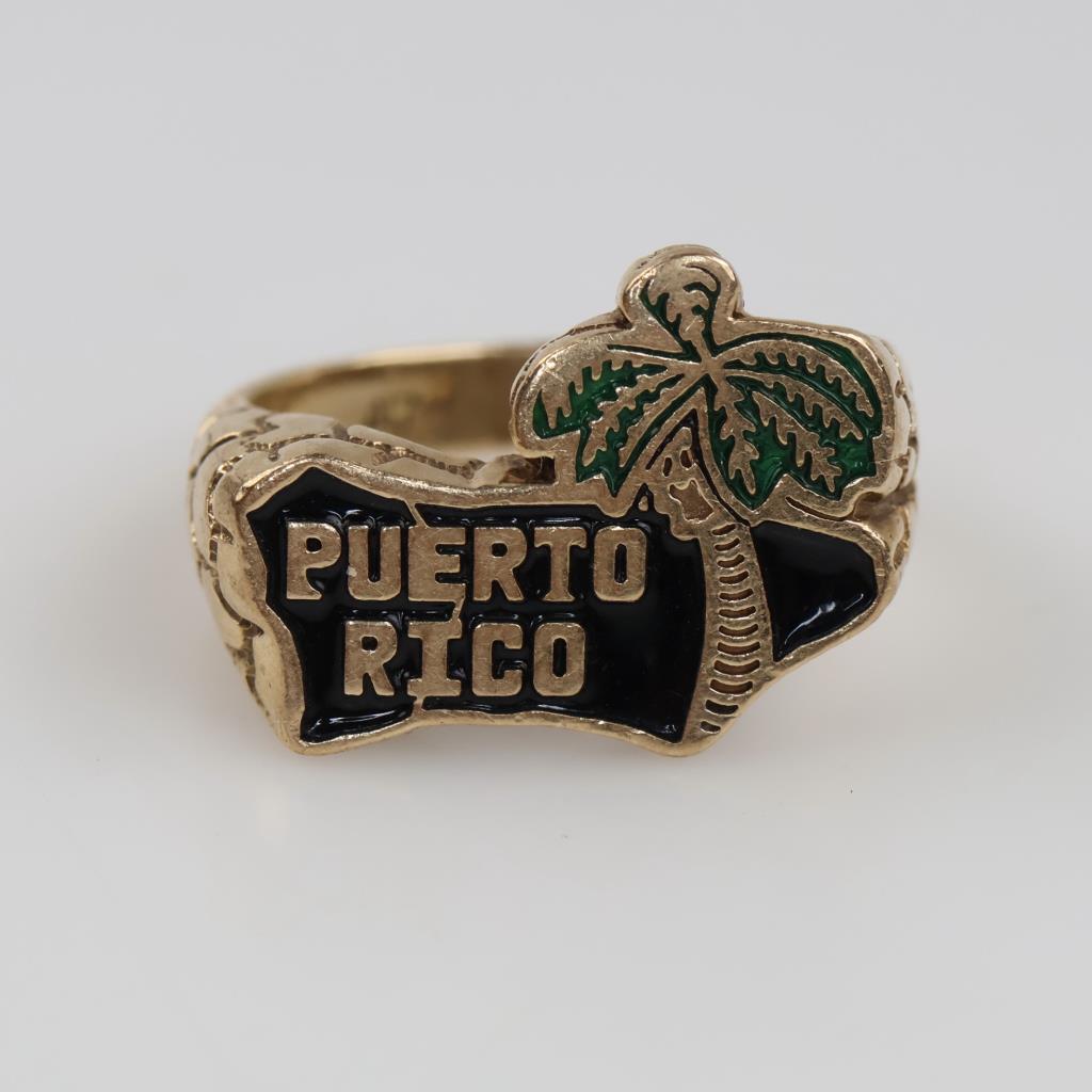 10kt Gold Puerto Rico Ring