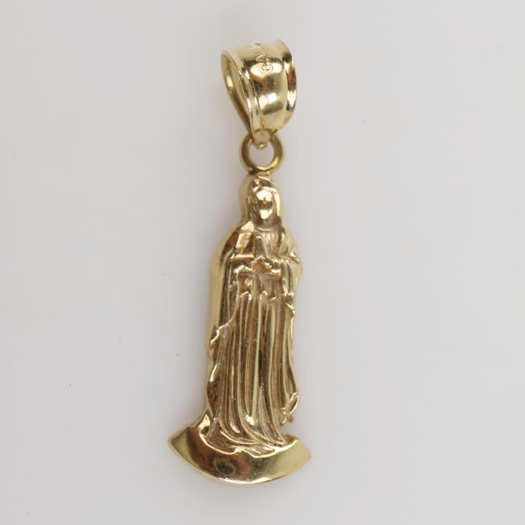 10kt Gold Religious Pendant