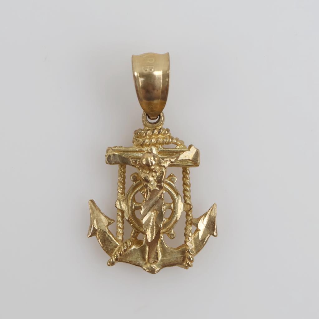 10kt Gold Religious Pendant
