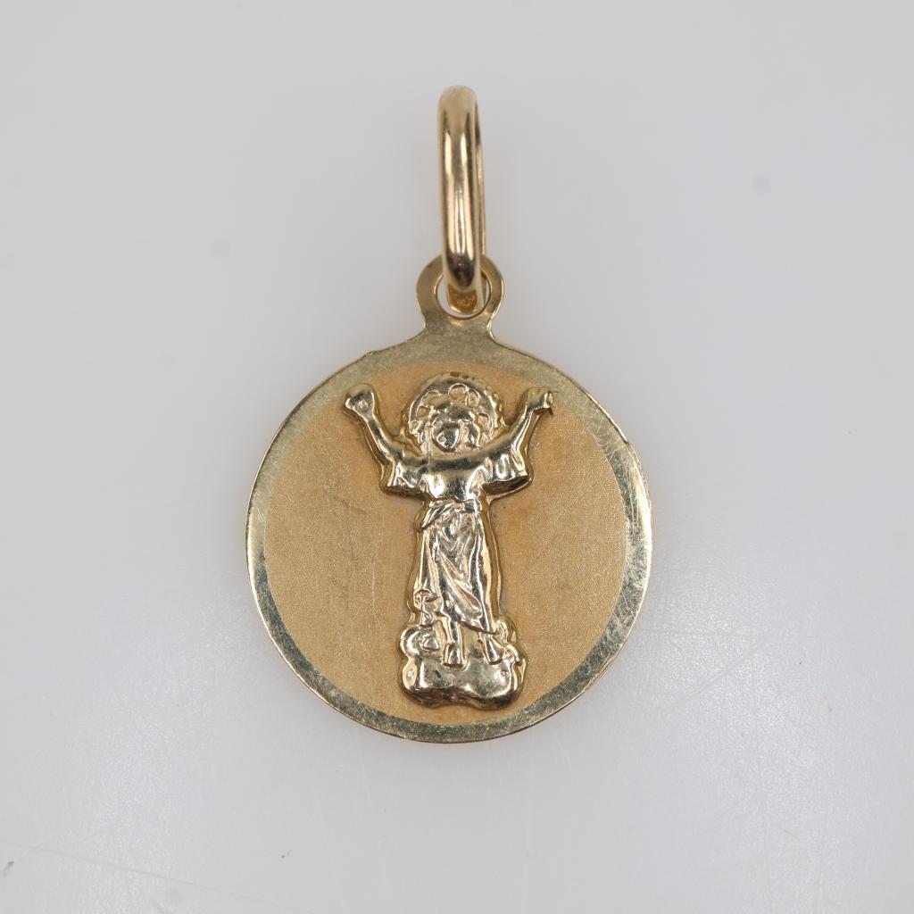 10kt Gold Religious Pendant