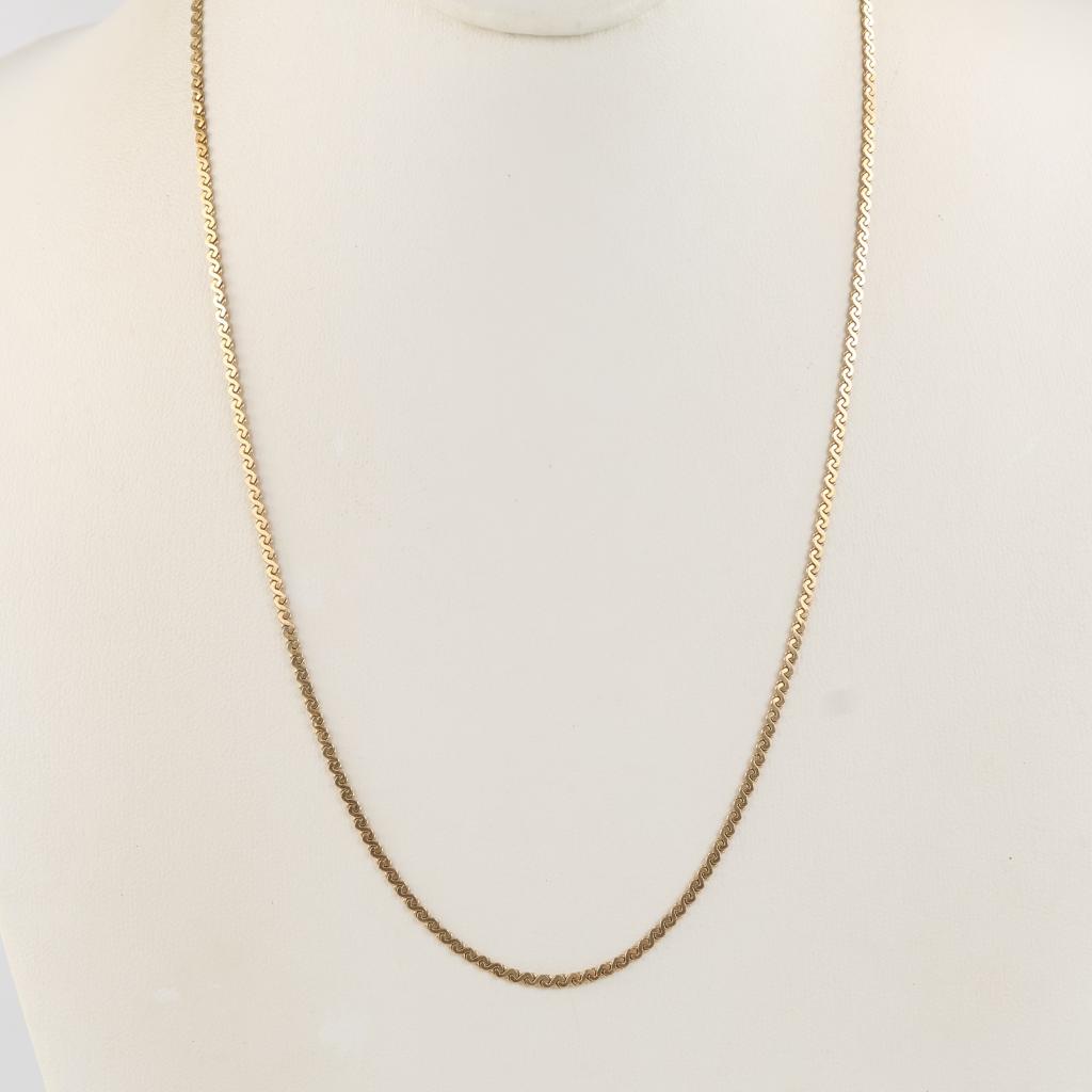 10kt Gold Serpentine Chain Necklace - PropertyRoom.com