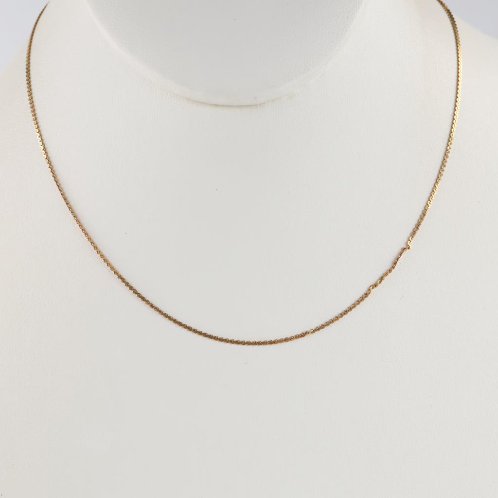 10kt Gold Serpentine Link Necklace