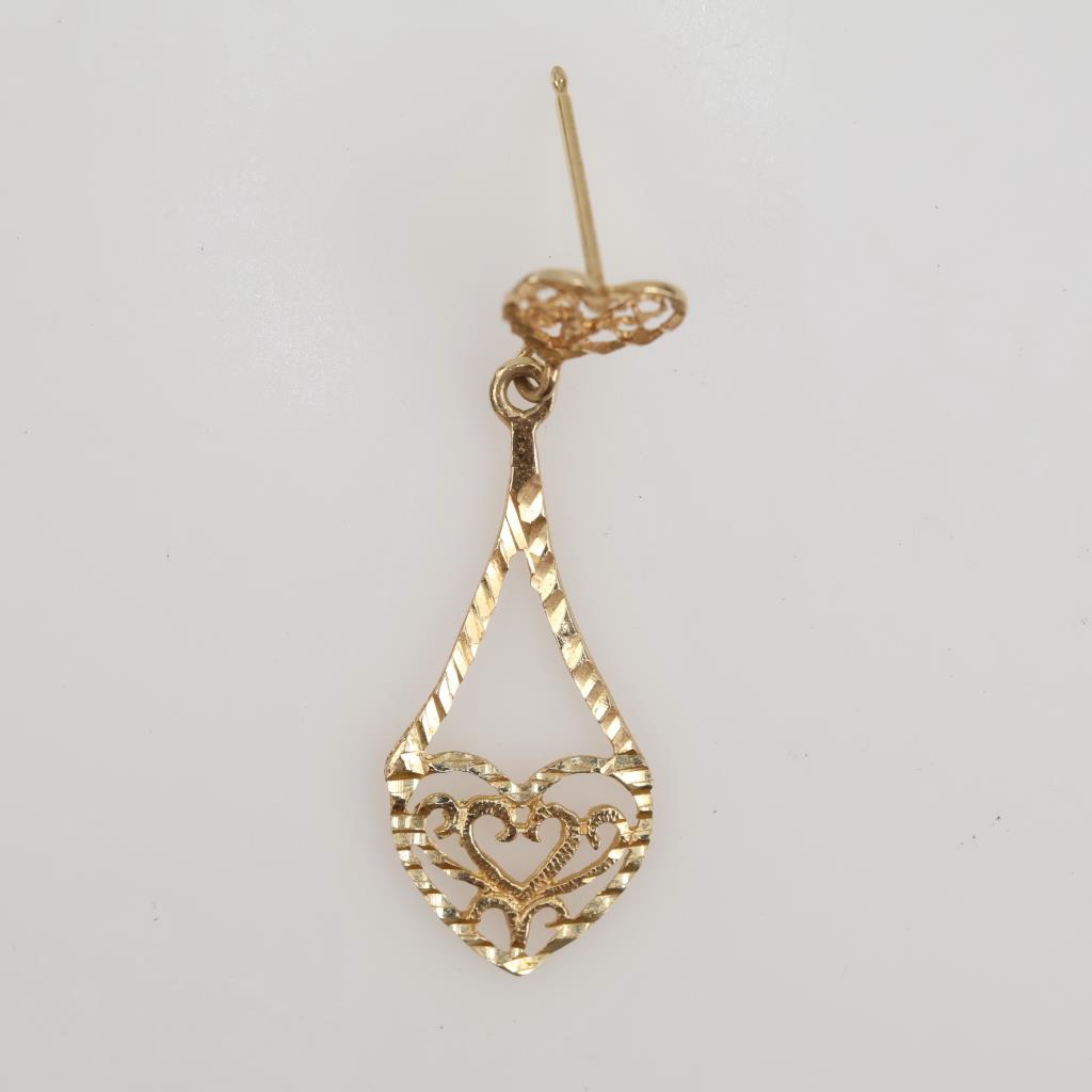 10kt Gold Single Earring
