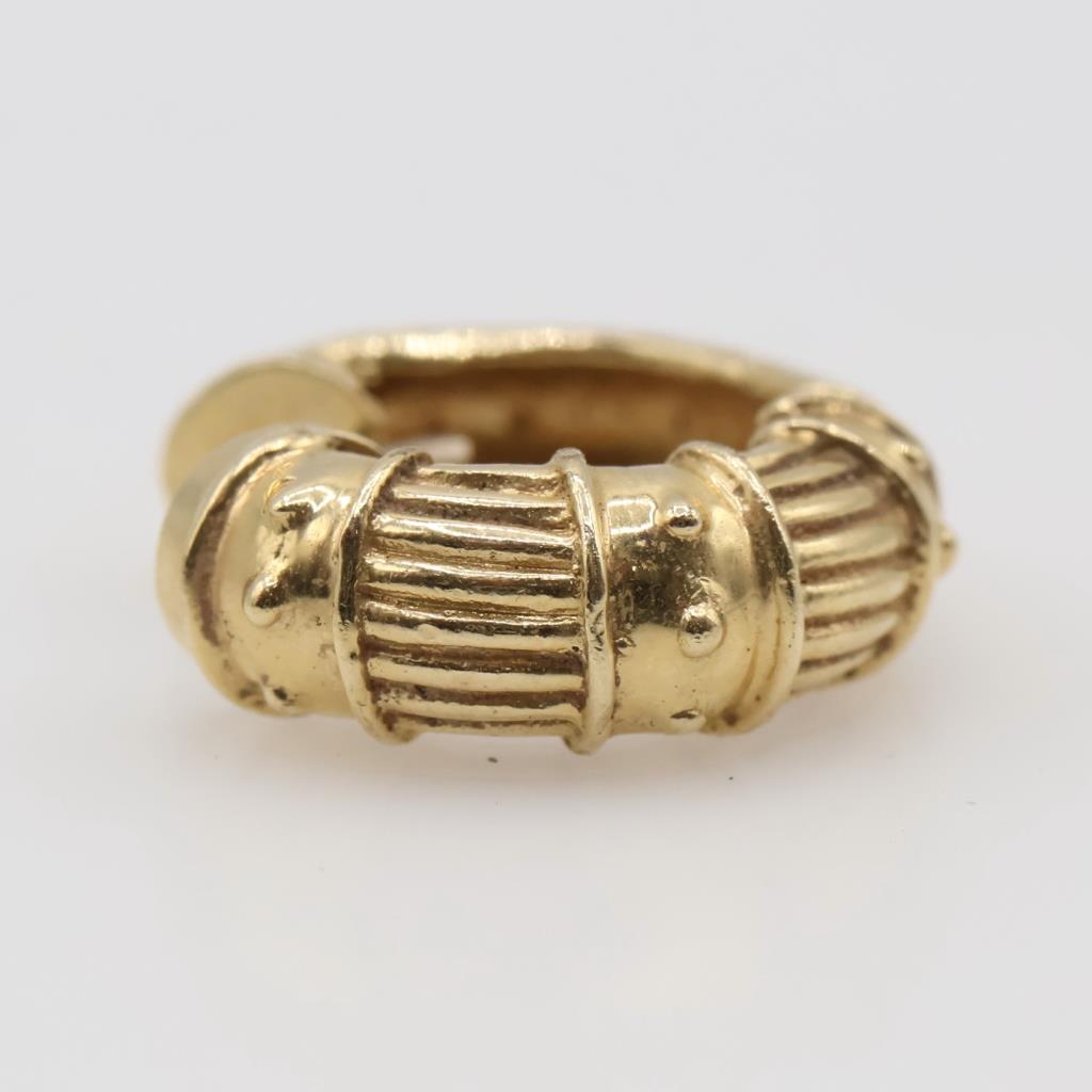 10kt Gold Single Hoop Earring