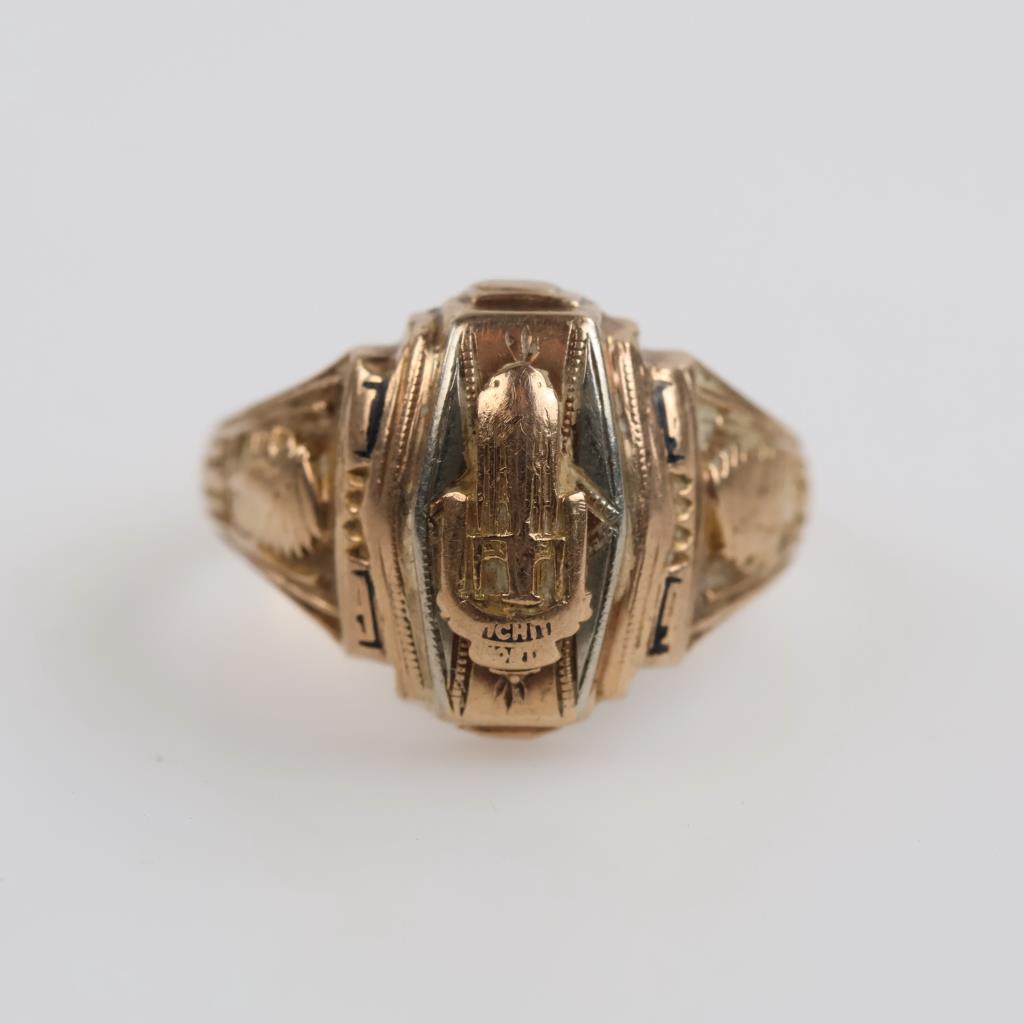 10kt Gold Tri-color Class Ring