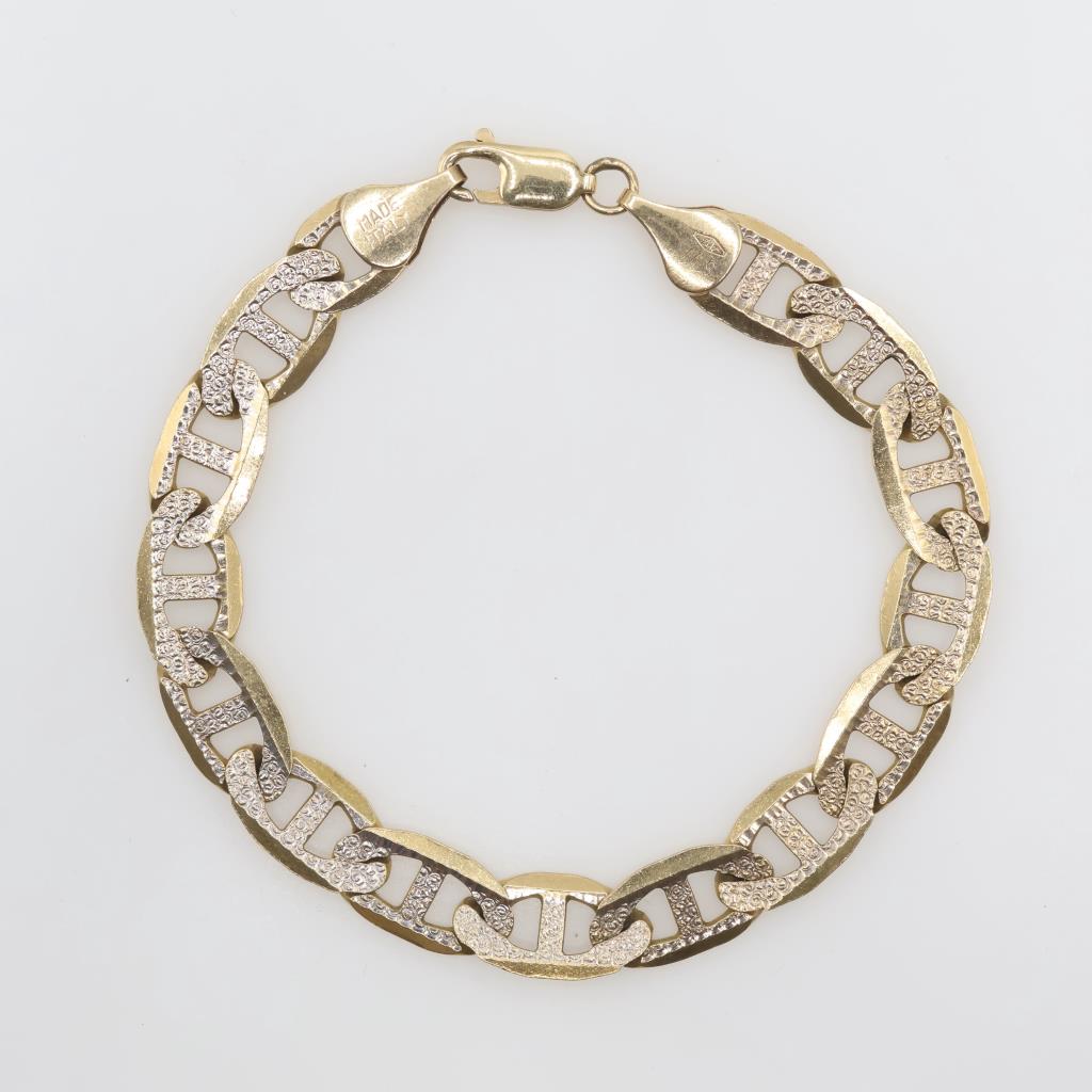10kt Gold Two Tone Gold Bracelet