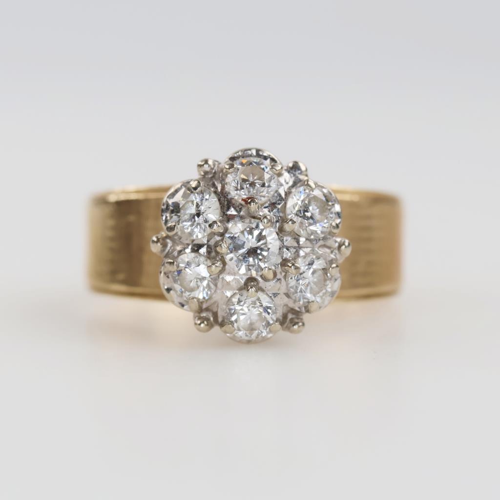 10kt Gold Two-tone Diamond Ring