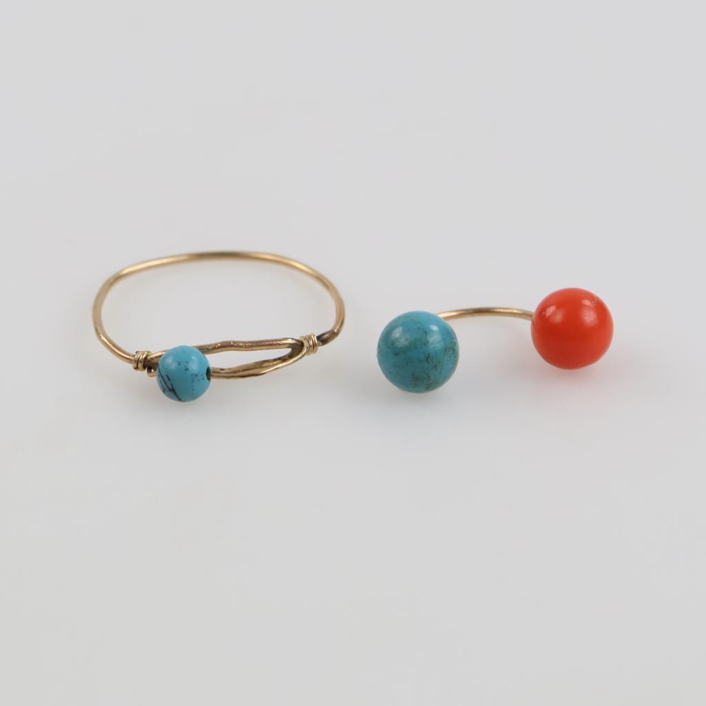 10kt GP Beaded Jewelry, 2 Pieces