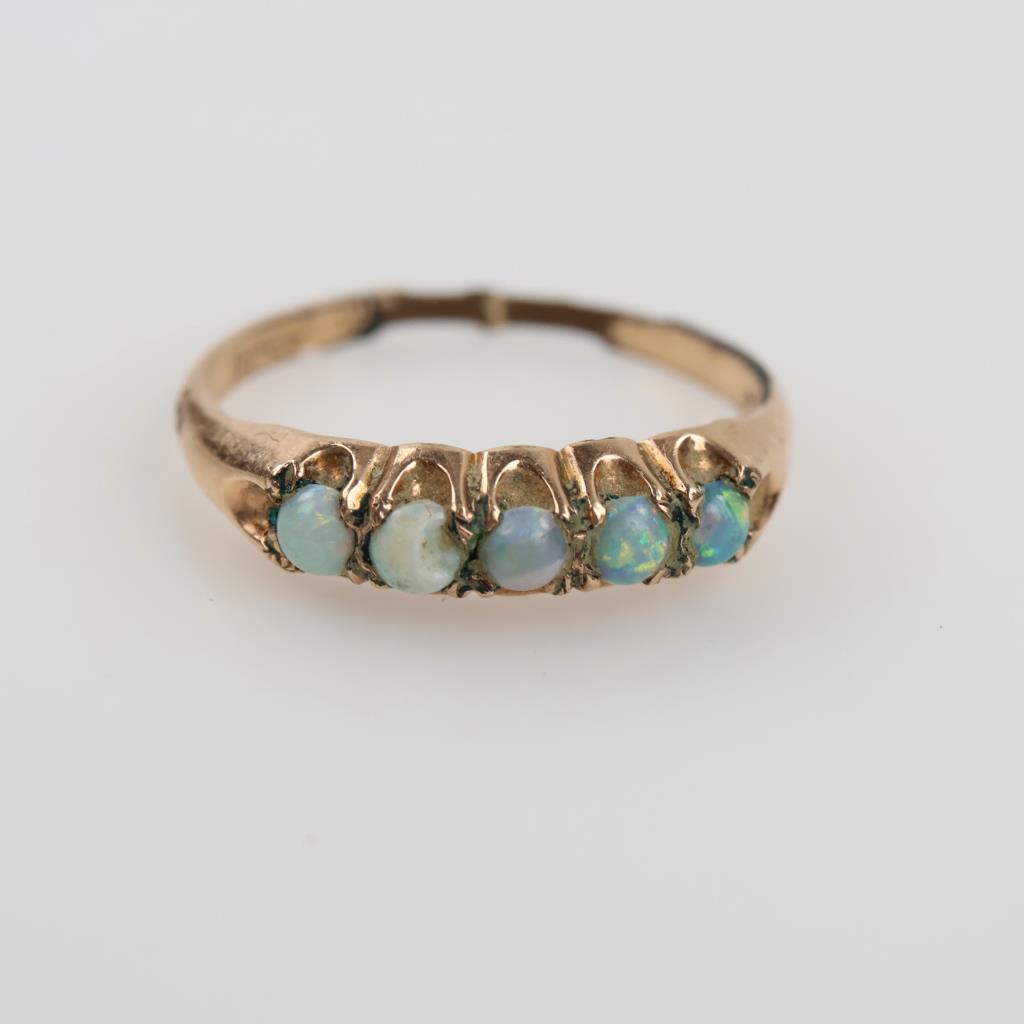 10kt GP Blue Stone Ring