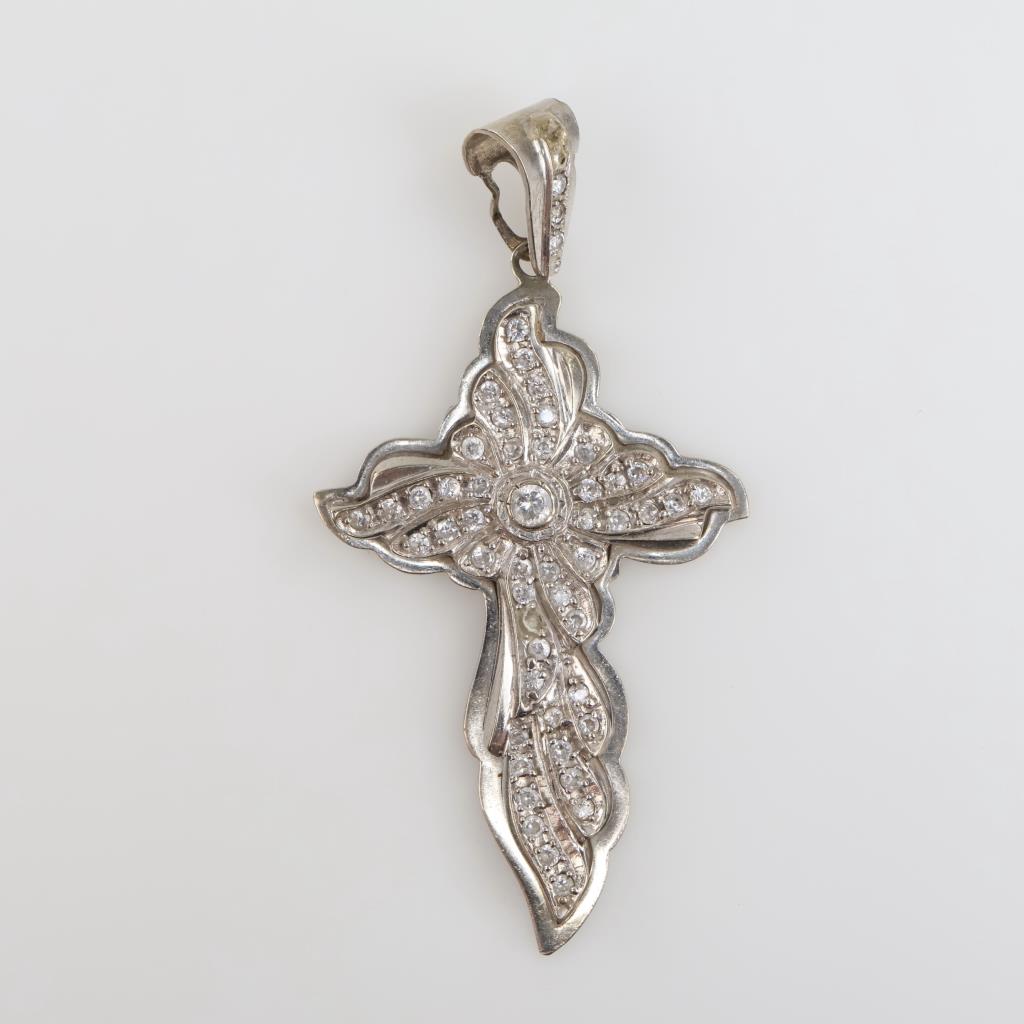 10kt GP Clear Stone Pendant