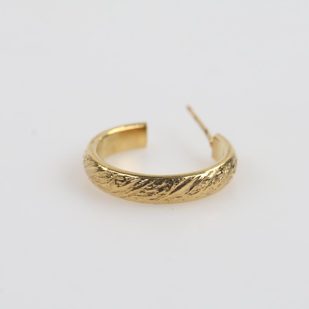 10kt GP Hoop Earring