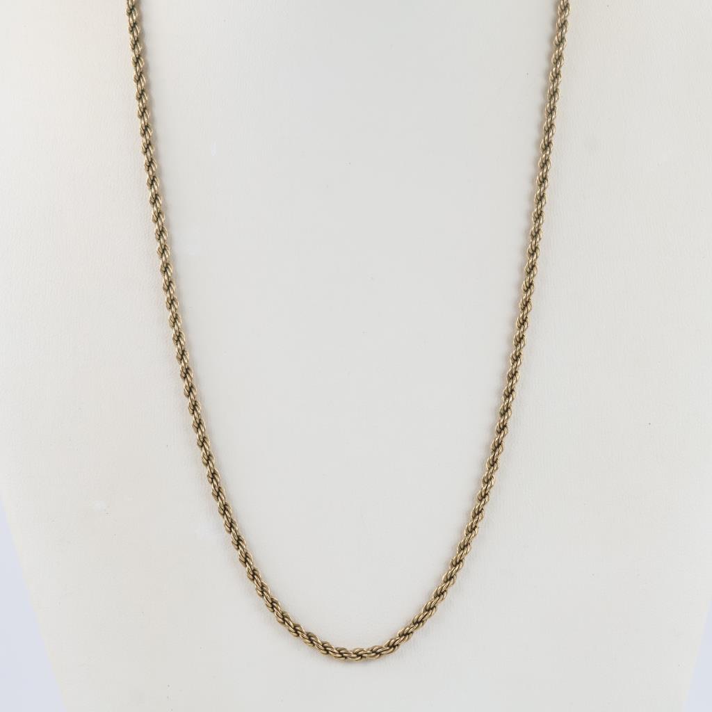 10kt GP Rope Chain Necklace
