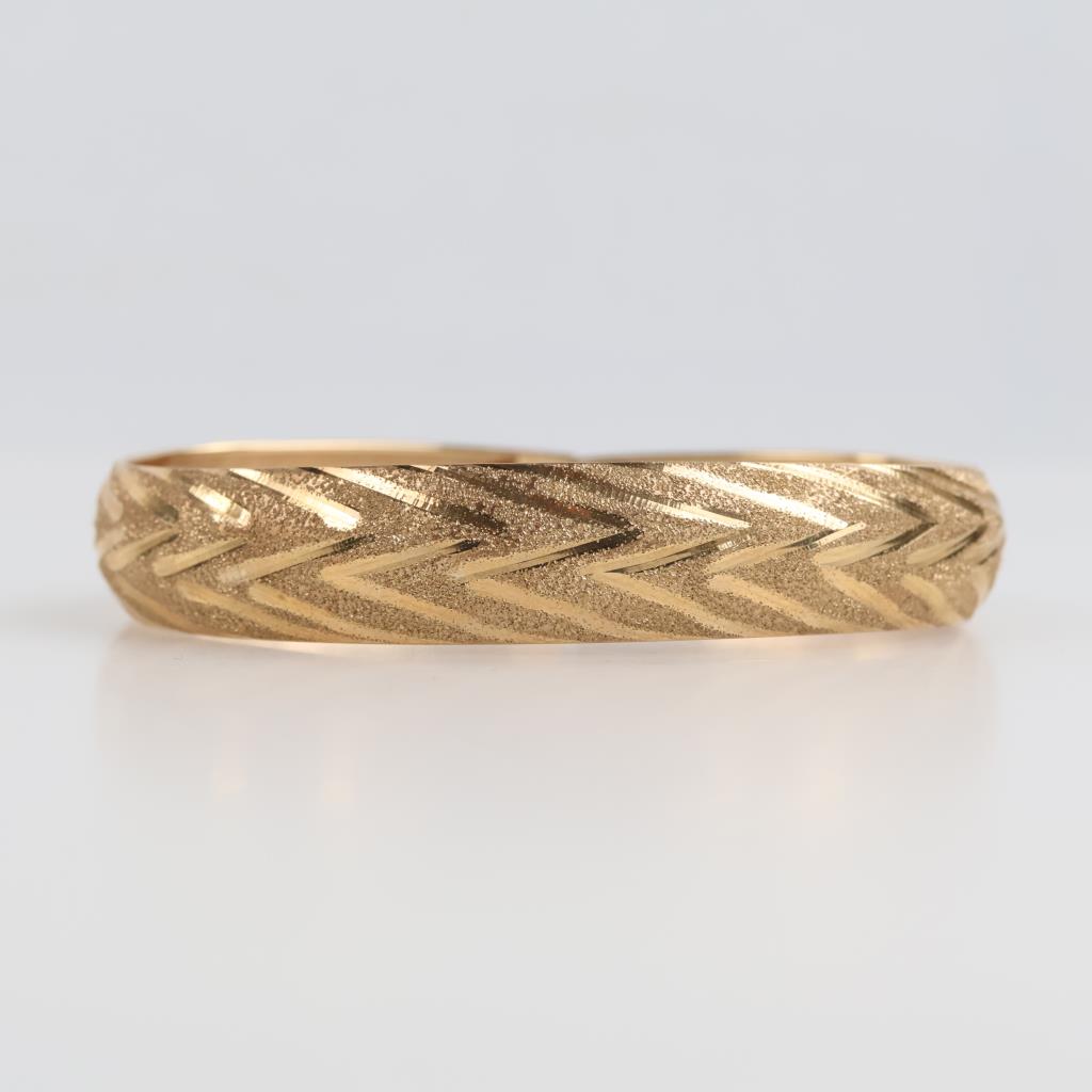 10kt Semi-hollow Gold Bracelet