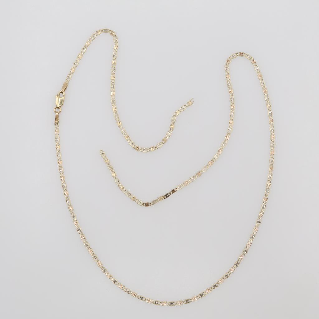 10kt Tri Color Gold Necklace