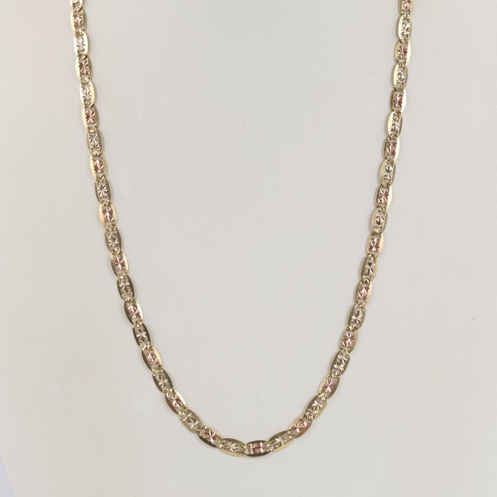 10kt Tri Colored Gold Necklace
