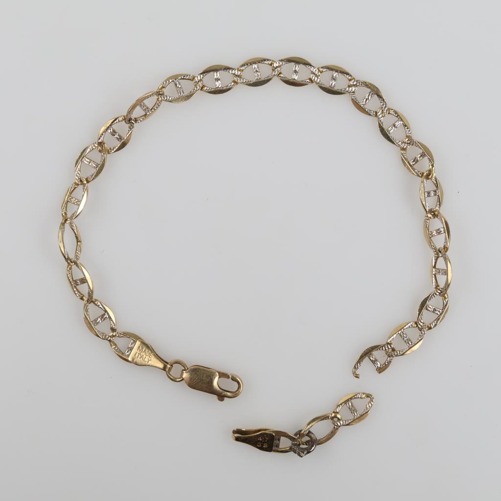 10kt Two Tone Gold Bracelet
