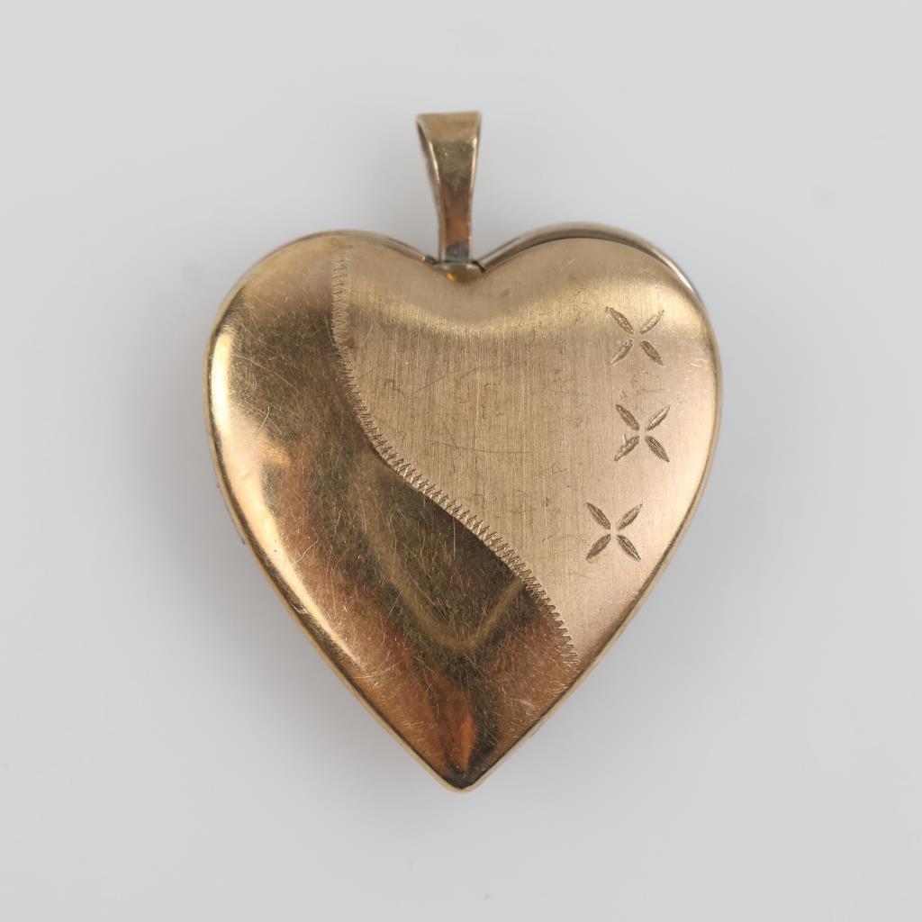 10kt Two-Tone Gold Heart Locket