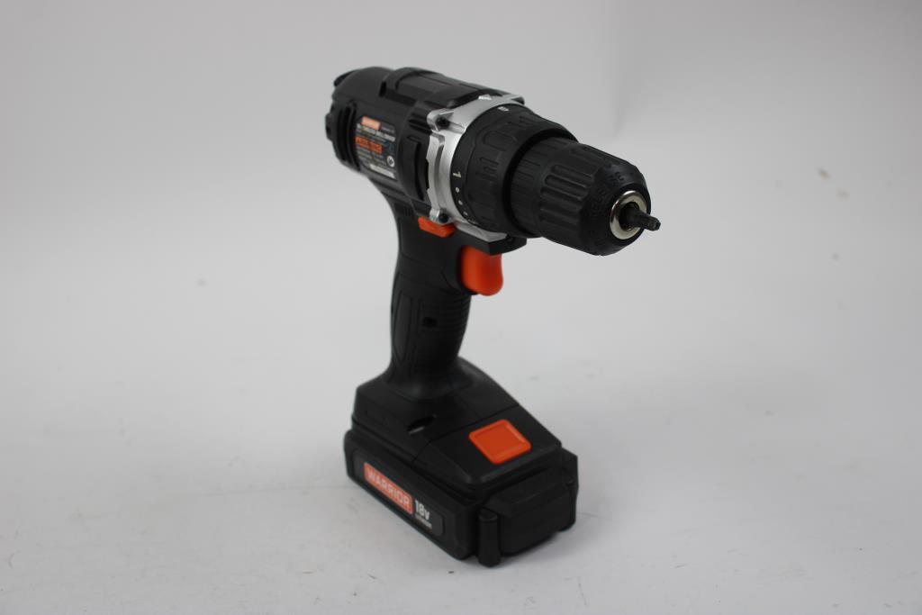 1/2" Hammer Drill/Driver, And Warrior 18V 3/8" Cordless Drill/Driver, 2 Pieces