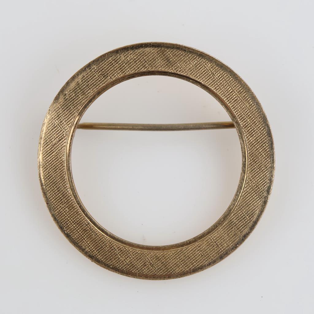 12kt GF Circle Pin