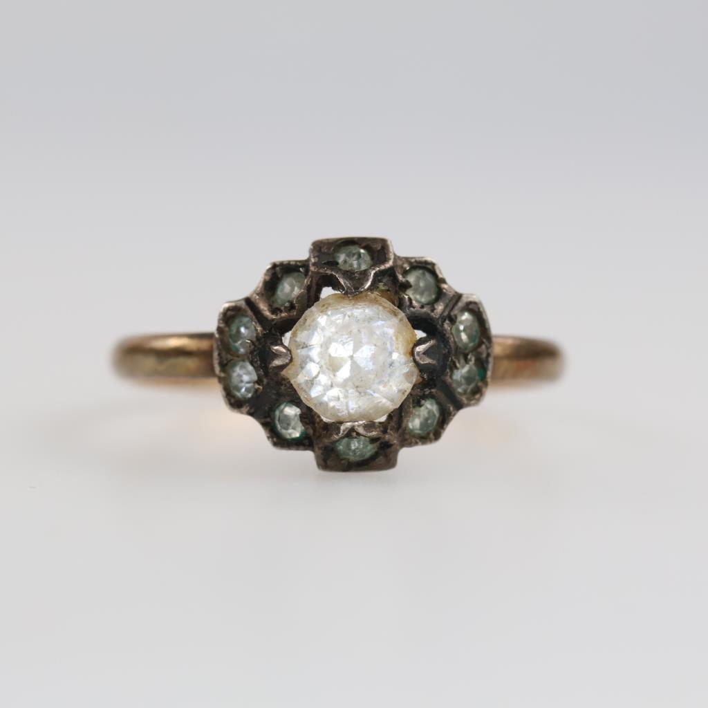 12kt GF Clear Stone Ring