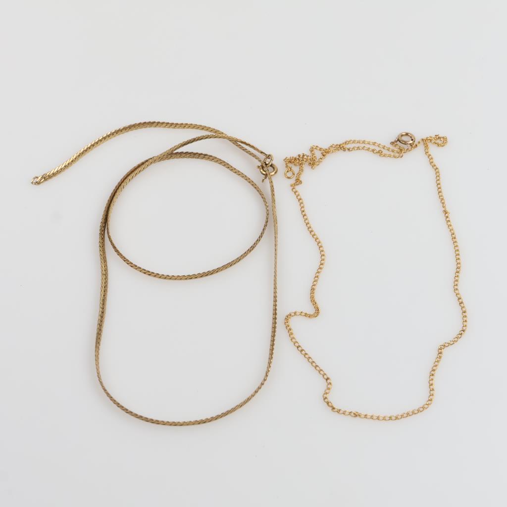 12kt GF Necklaces, 2 Pieces