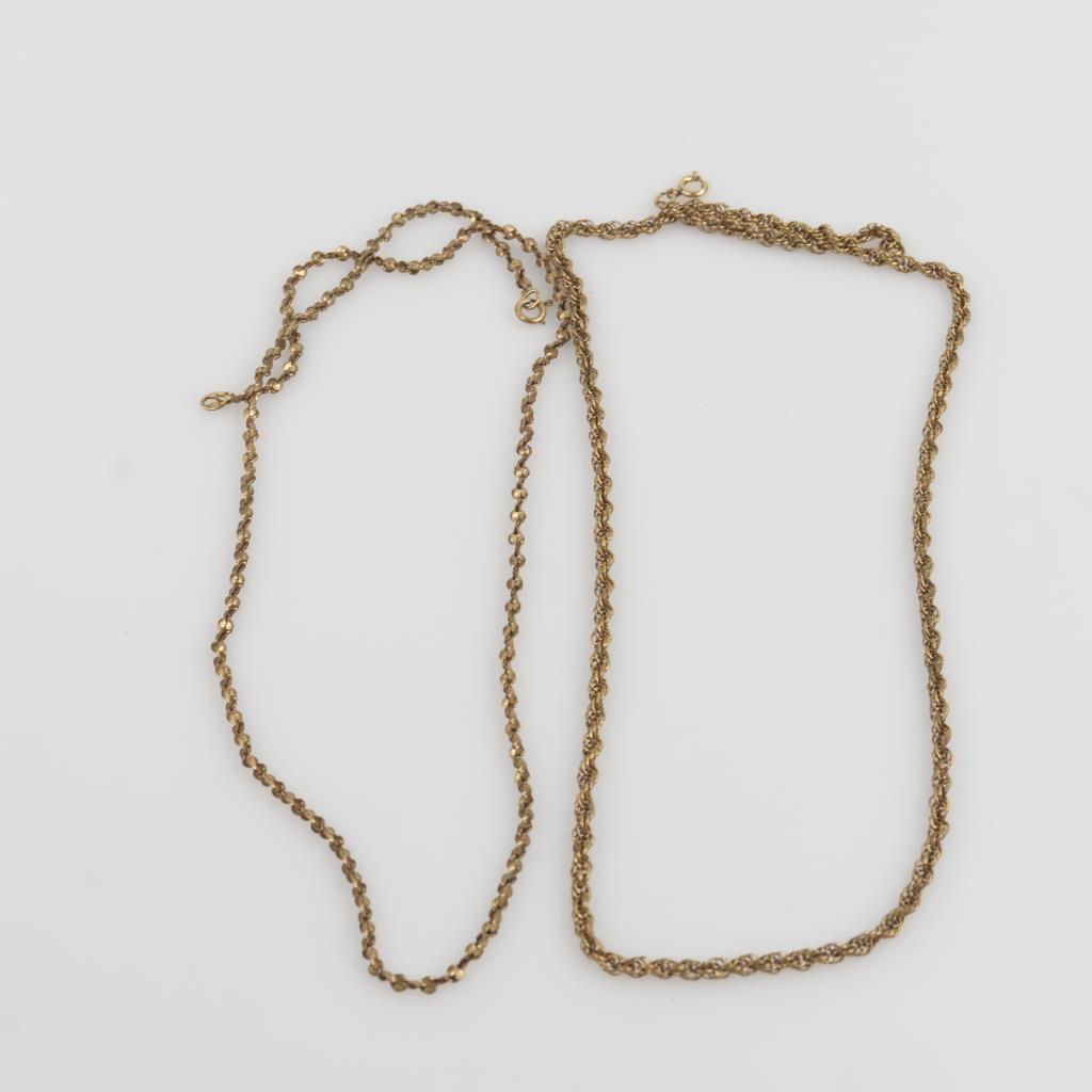 12kt GF Necklaces, 2 Pieces