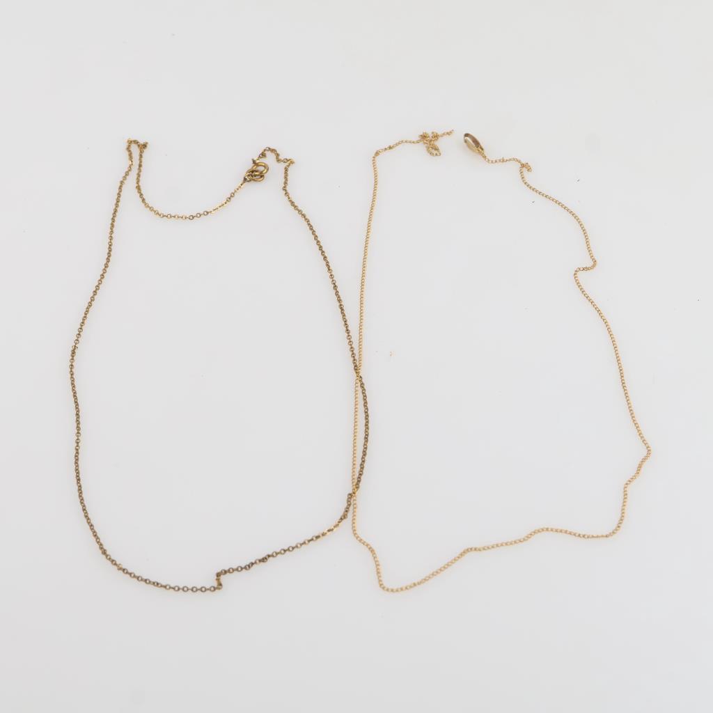 12kt GF Necklaces, 2 Pieces