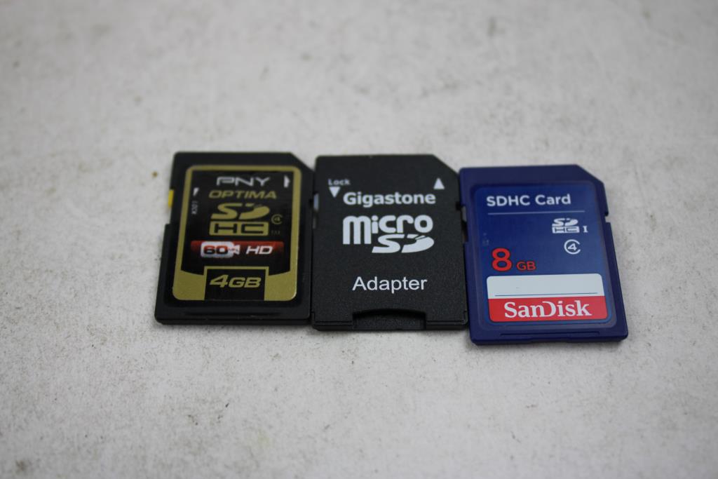 14 SD, Microsd And Adapter 2,4,8,16,32,512 Gb