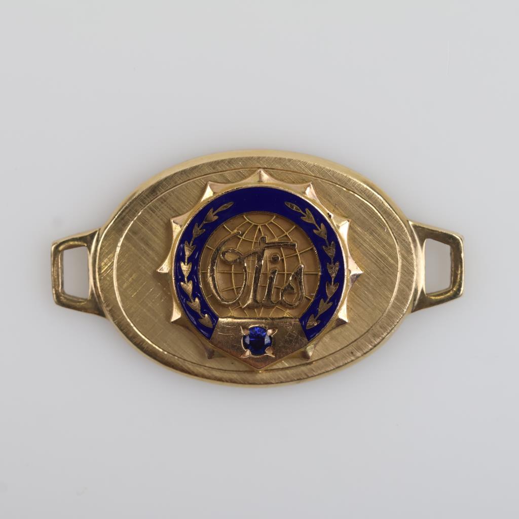 14kt GF Blue Stone "Otis" Pendant