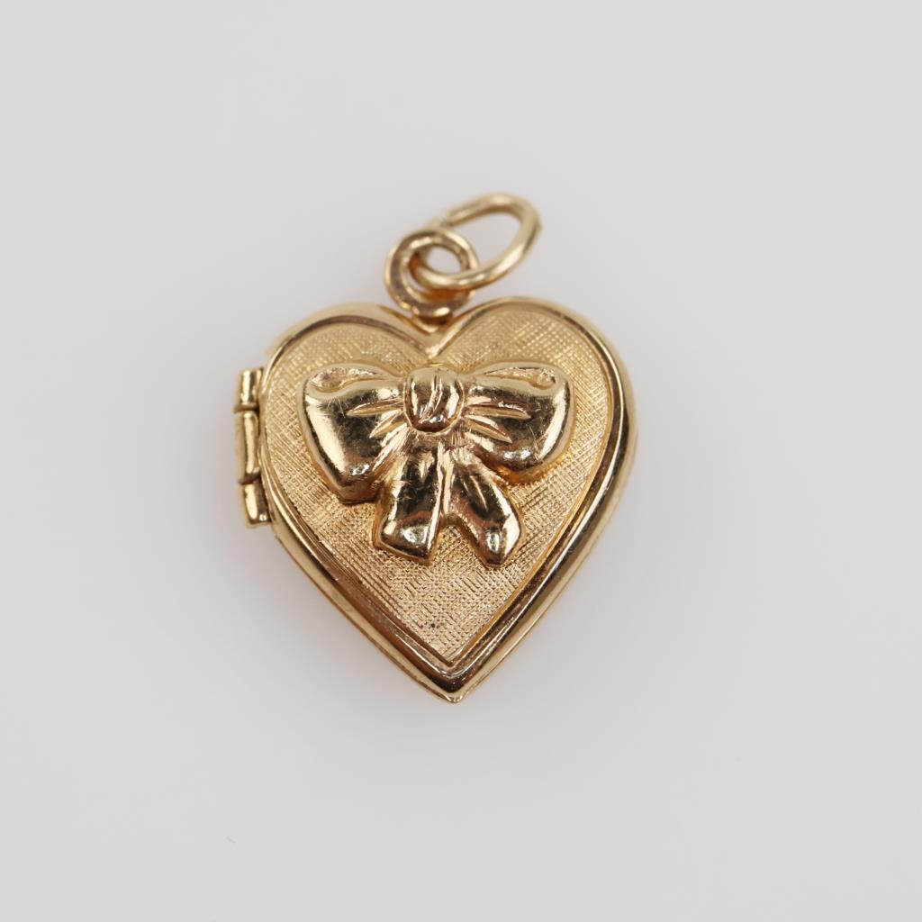 14kt GF Hollow Heart Locket
