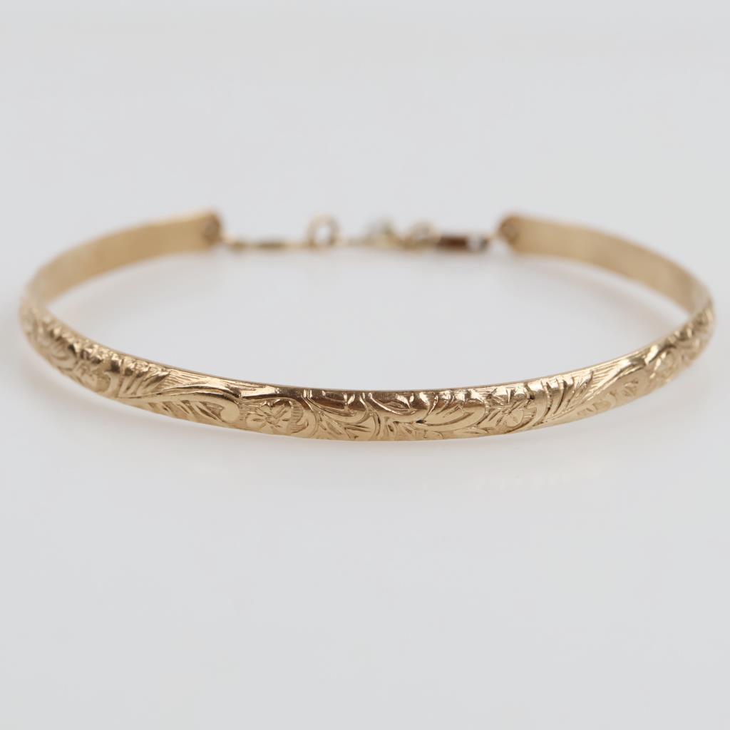 14kt GF Modified Bangle Bracelet