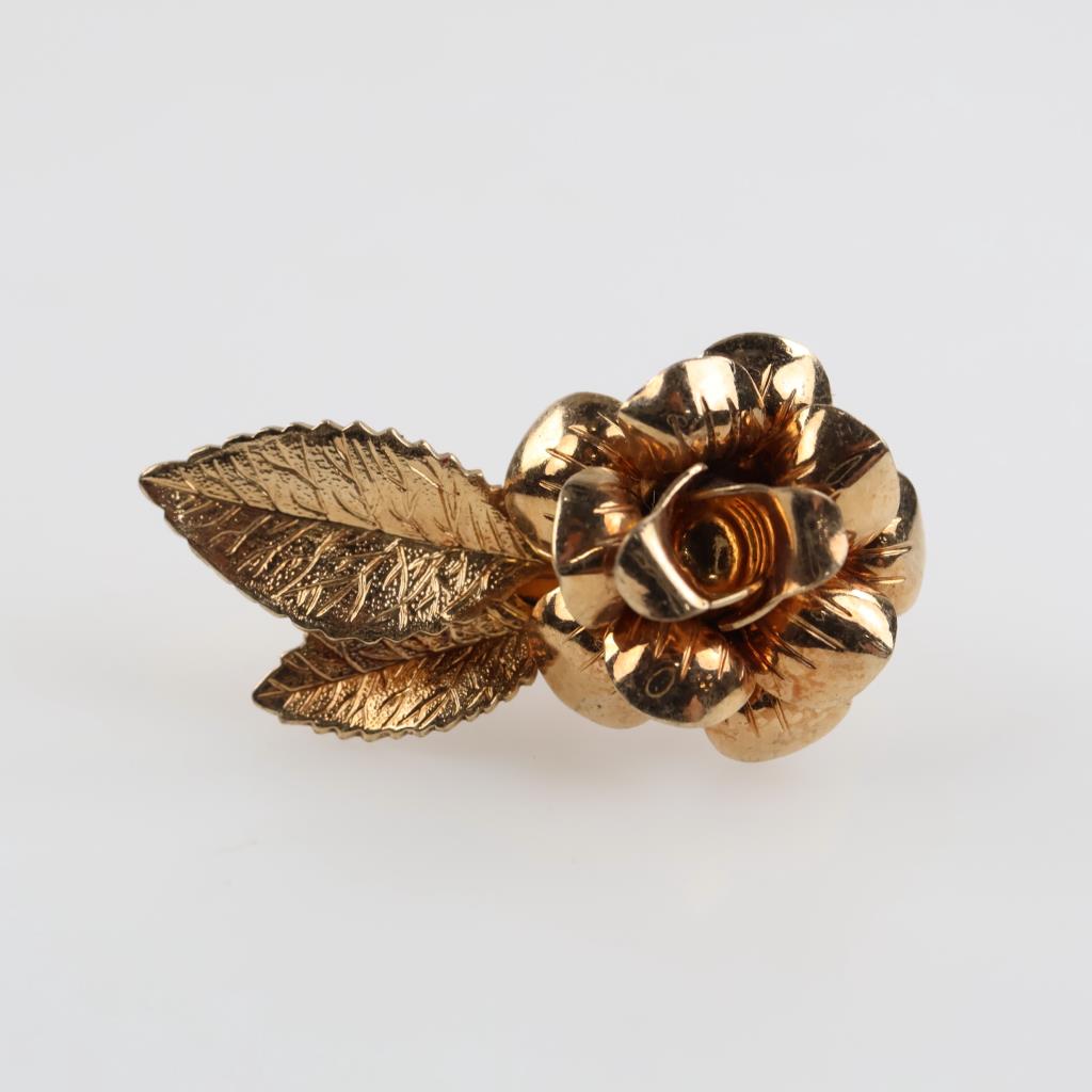 14kt GF Single Flower Earring