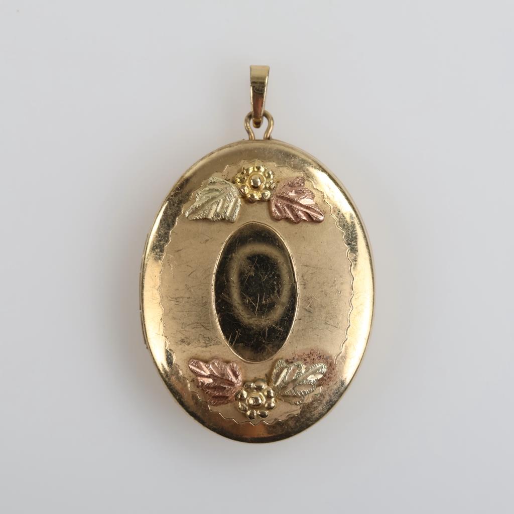14kt GF Tri-color Locket