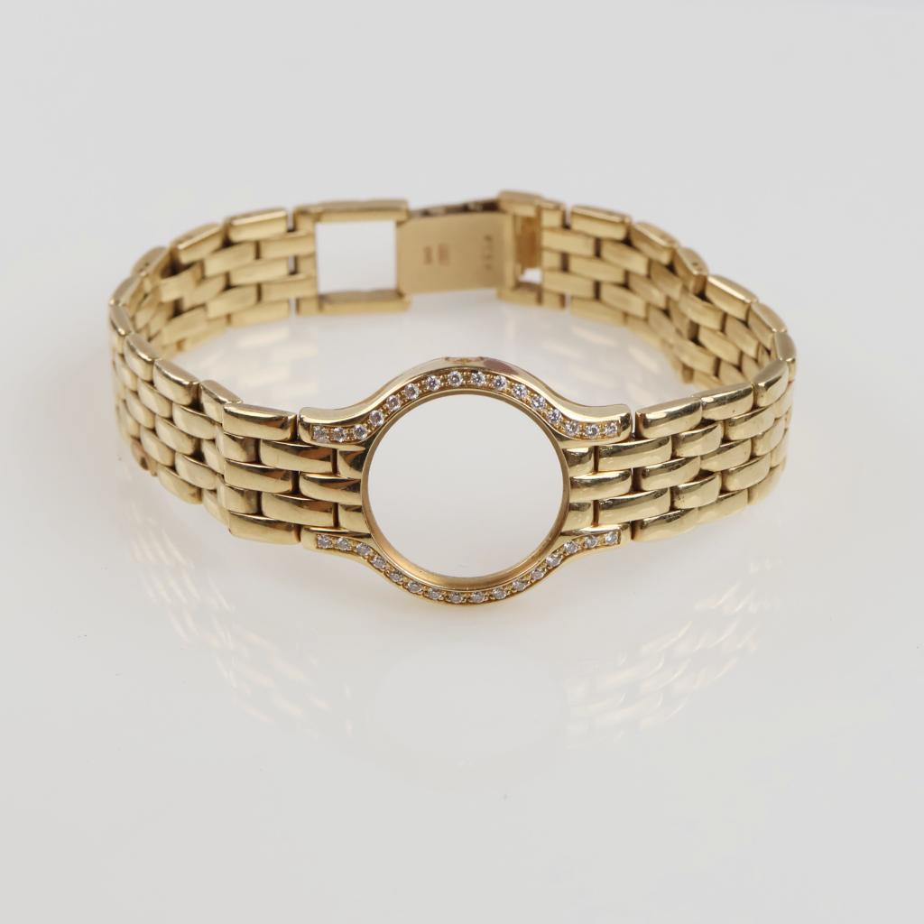 14kt Gold 0.17ct TW Diamond Concord Watch Bracelet- Evaluated By Our Certified Gemologist - AGS/GIA