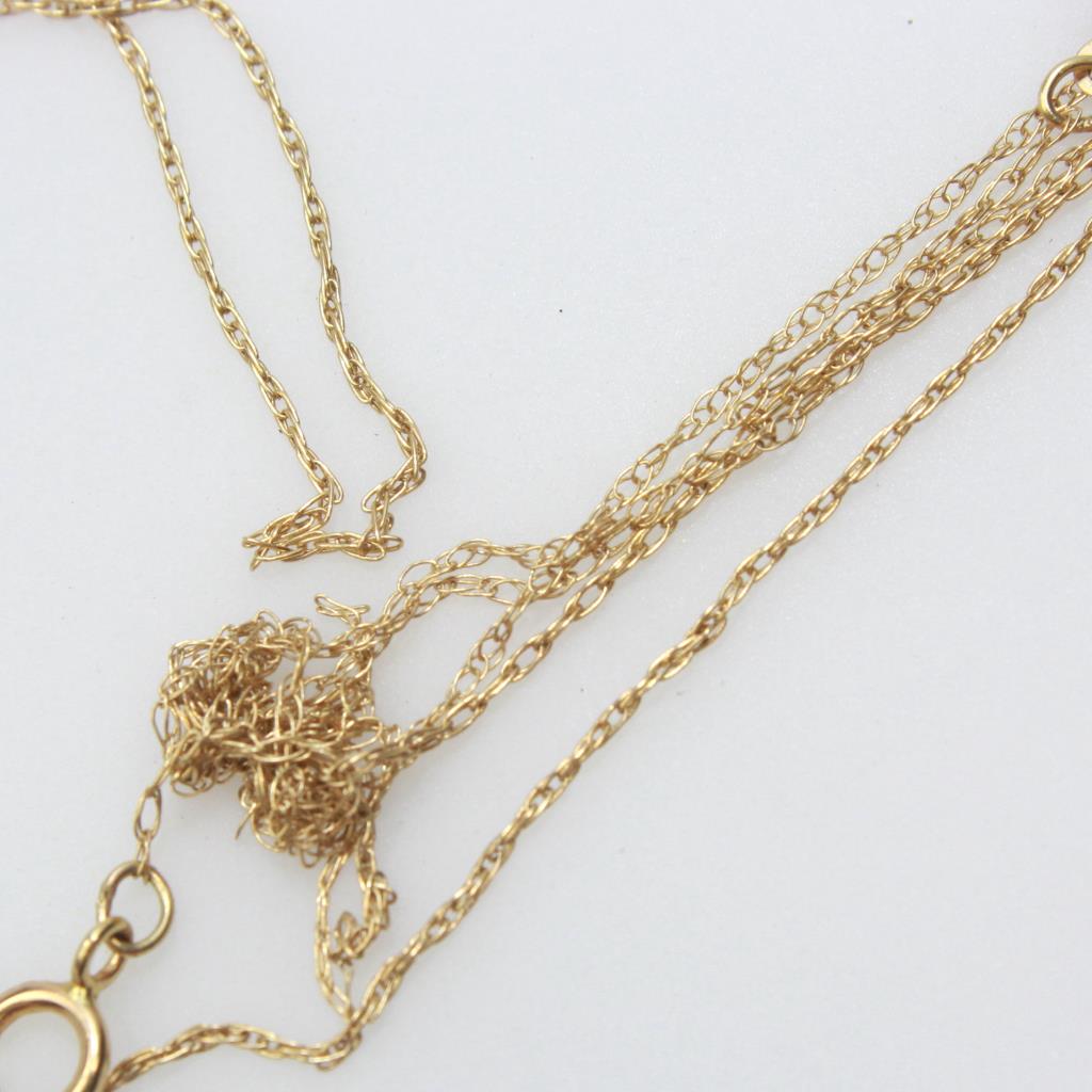 14kt Gold 1.4g Tangled Chain Necklaces Property Room