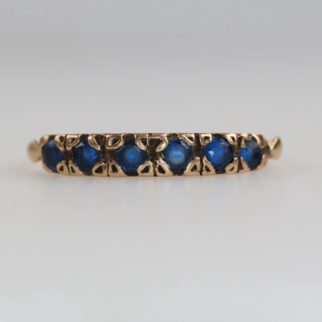 14kt Gold Blue Spinel Stone Ring