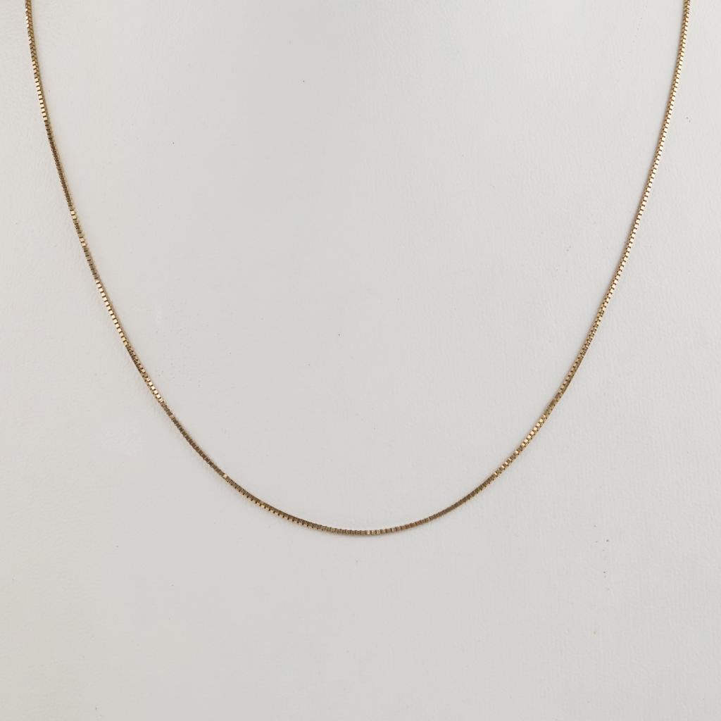 14kt Gold Box Chain Necklace