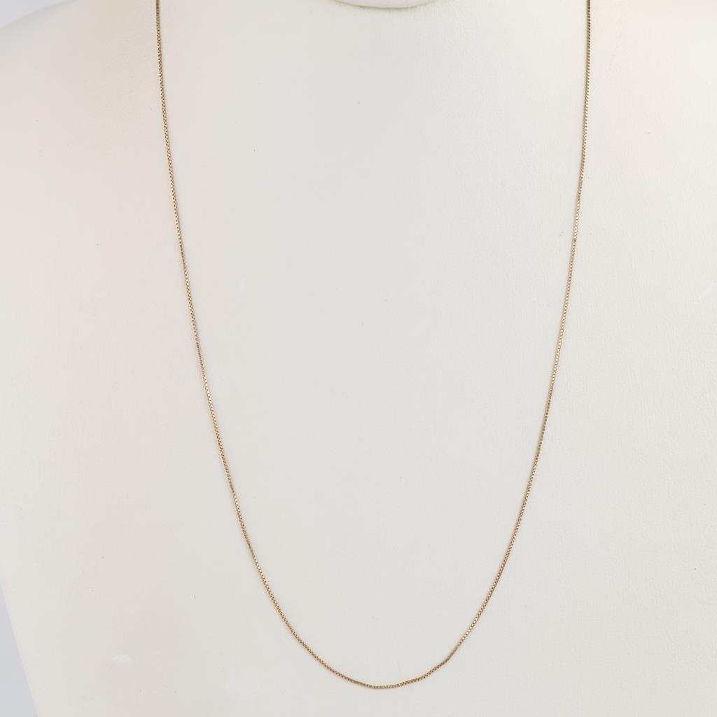 14kt Gold Box Chain Necklace