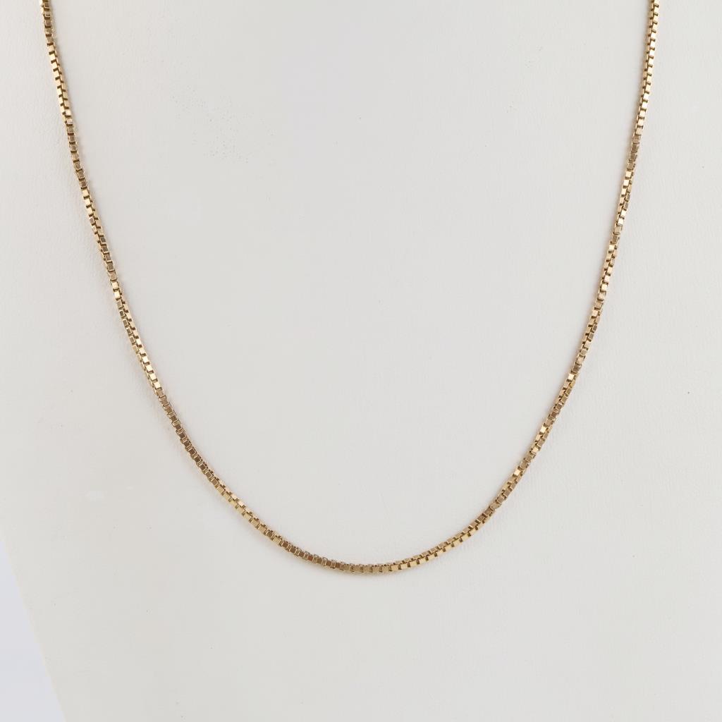 14kt Gold Box Chain Necklace