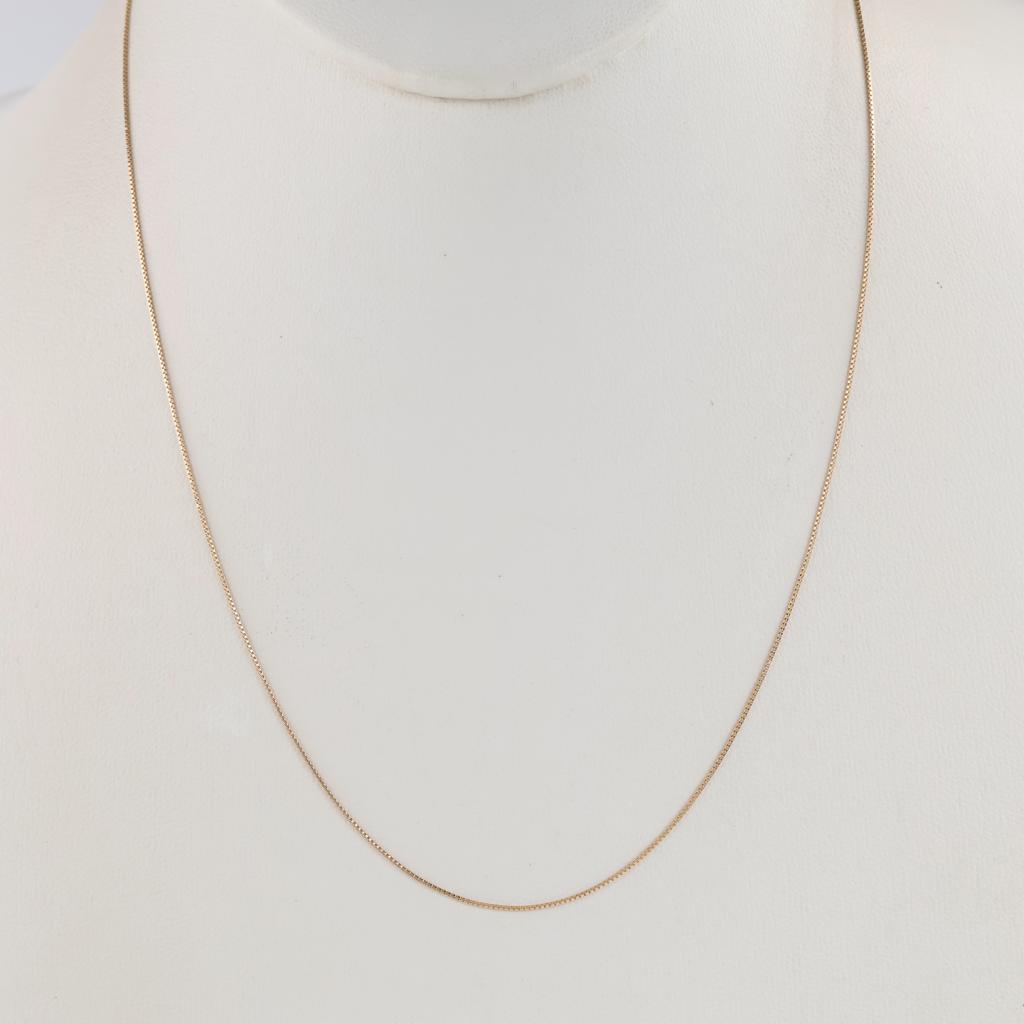 14kt Gold Box Chain Necklace