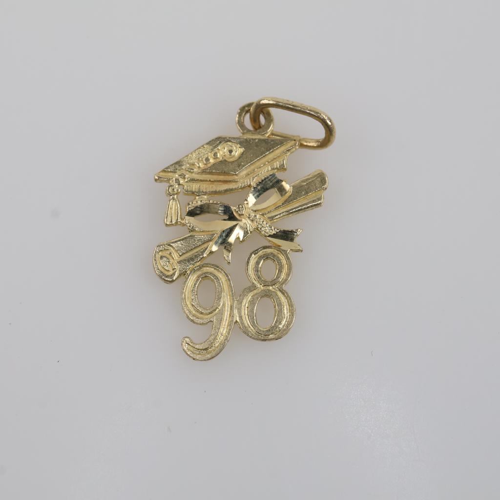 14kt Gold Class Of 98 Pendant