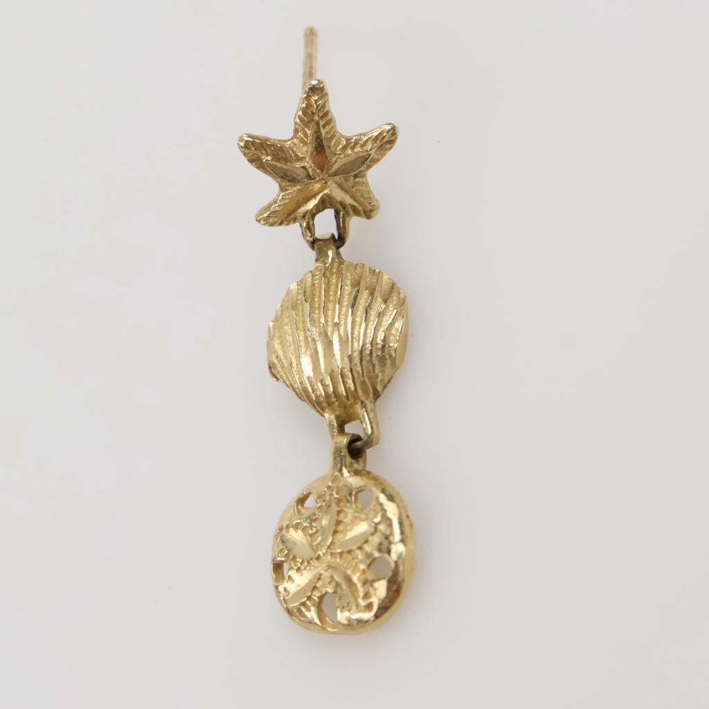 14kt Gold Coastal Dangle Earrings
