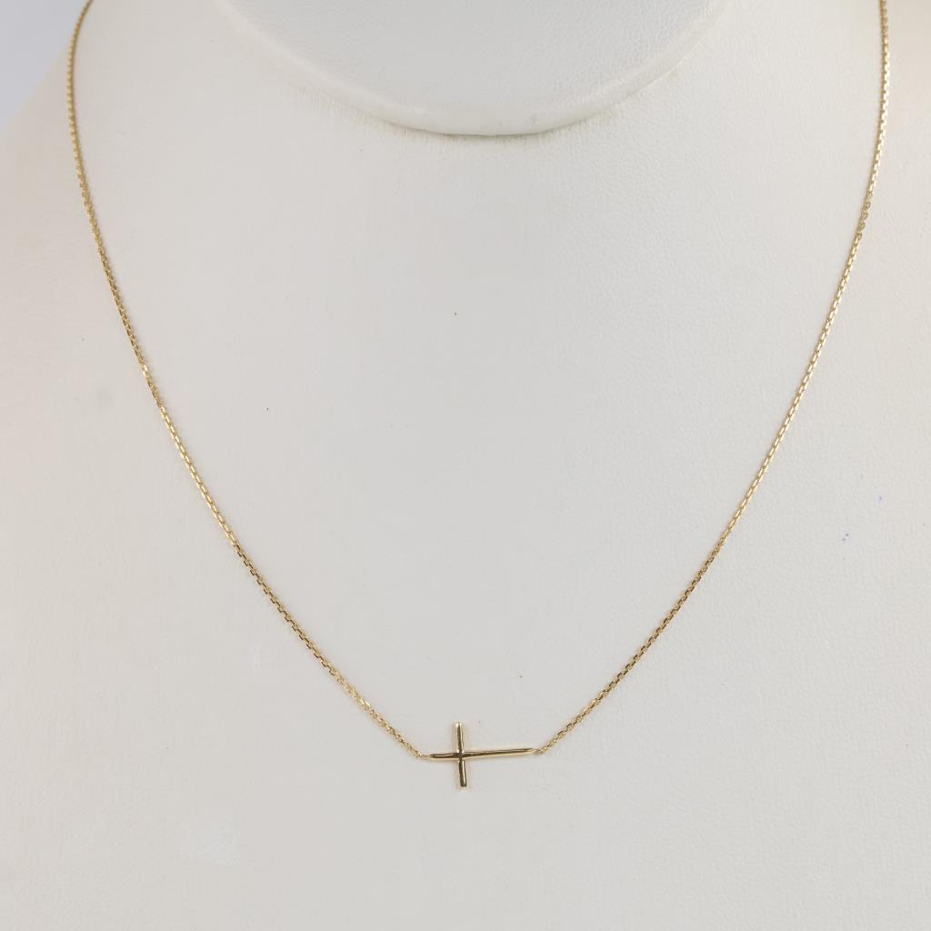 14kt Gold Cross Necklace