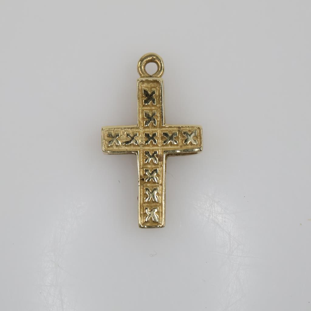 14kt Gold Cross Pendant