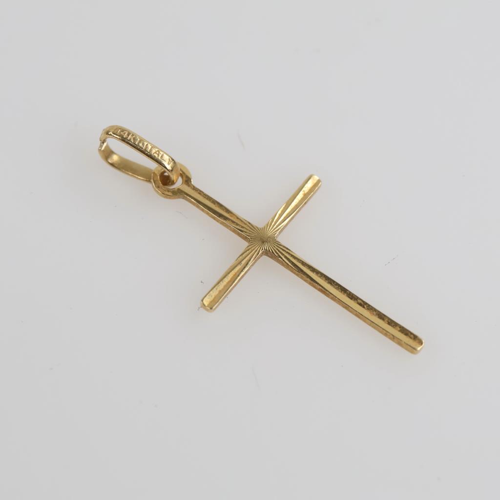 14kt Gold Cross Pendant