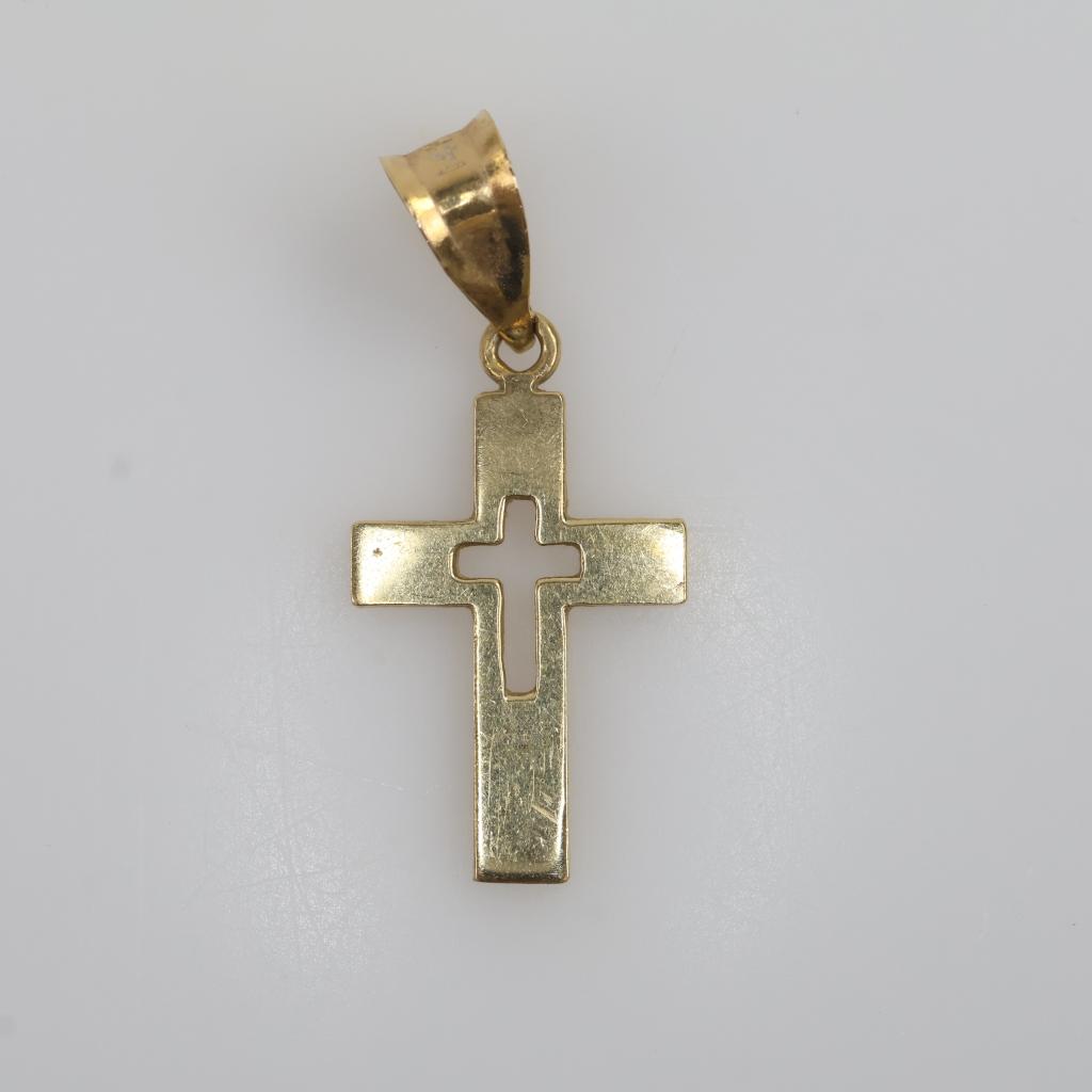 14kt Gold Cross Pendant