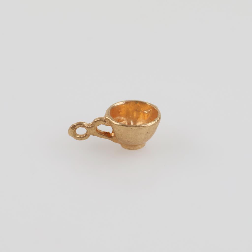 14kt Gold Cup Charm Pendant