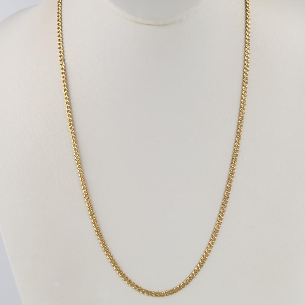 14kt Gold Curb Chain Necklace